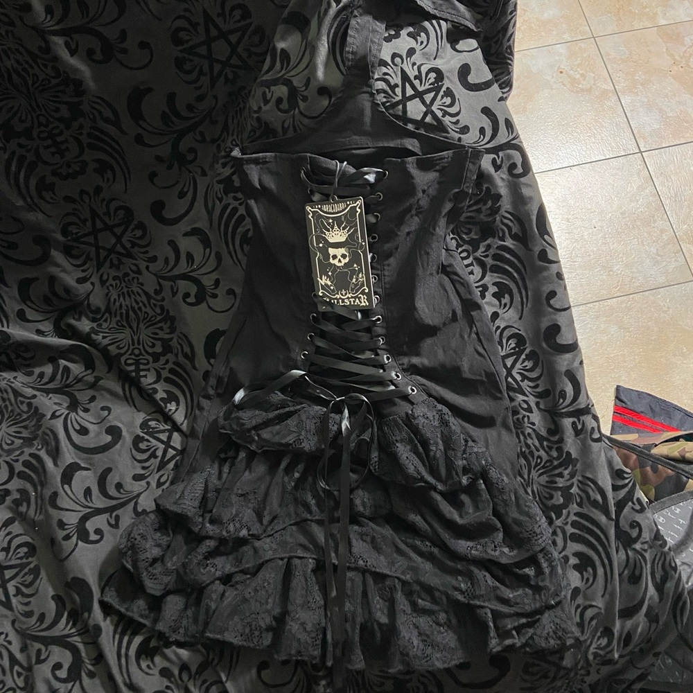 Killstar Nora bones skirt